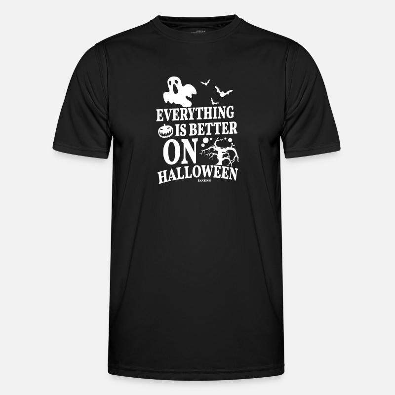 Halloween - Männer Funktions-T-Shirt - Schwarz