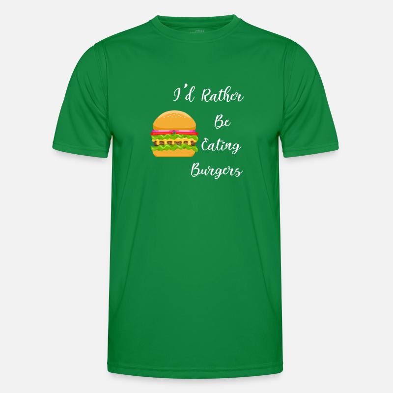 Lieber Hamburger essen Ironische Spruch Burger Männer Funktions-T-Shirt