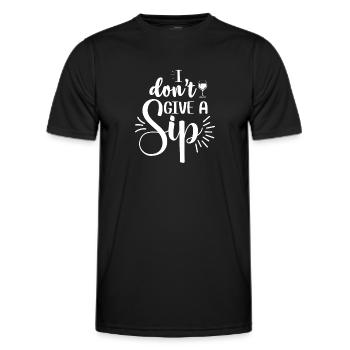 Wein Ich gebe keinen Schluck - Männer Funktions-T-Shirt - Schwarz - Vorne - AI Model Male 178 dark (178cm)