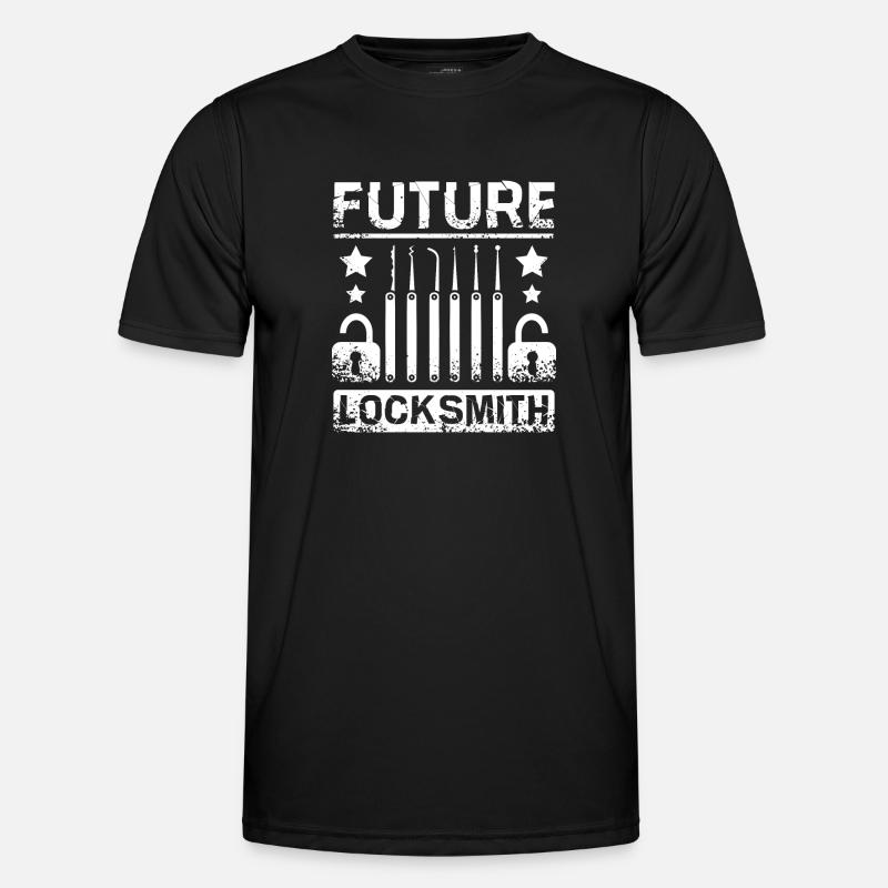 Future Locksmith - Men's Functional T-Shirt - black