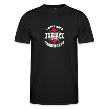 Taekwondo Tae Kwon Do Kampfsport Geschenk - Männer Funktions-T-Shirt - Schwarz - Vorne - AI Model Male 178 dark (178cm)