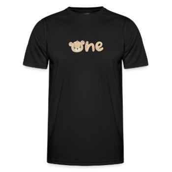 Nounours - T-shirt sport Homme - noir - Devant - AI Model Male 178 dark (178cm)
