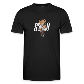 Nounours - T-shirt sport Homme - noir - Devant - AI Model Male 178 dark (178cm)
