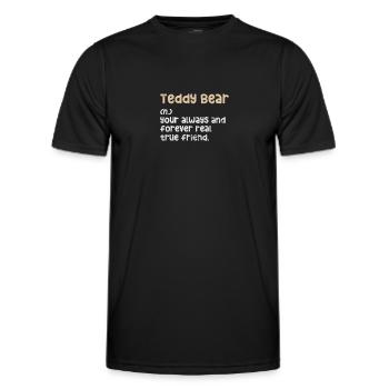 Nounours - T-shirt sport Homme - noir - Devant - AI Model Male 178 dark (178cm)