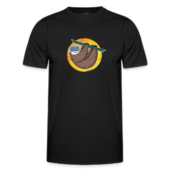 VR Virtual Reality Gamer Geschenk - Männer Funktions-T-Shirt - Schwarz - Vorne - AI Model Male 178 dark (178cm)