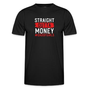 Direkt Aus Dem Geld - Männer Funktions-T-Shirt - Schwarz - Vorne - AI Model Male 178 dark (178cm)
