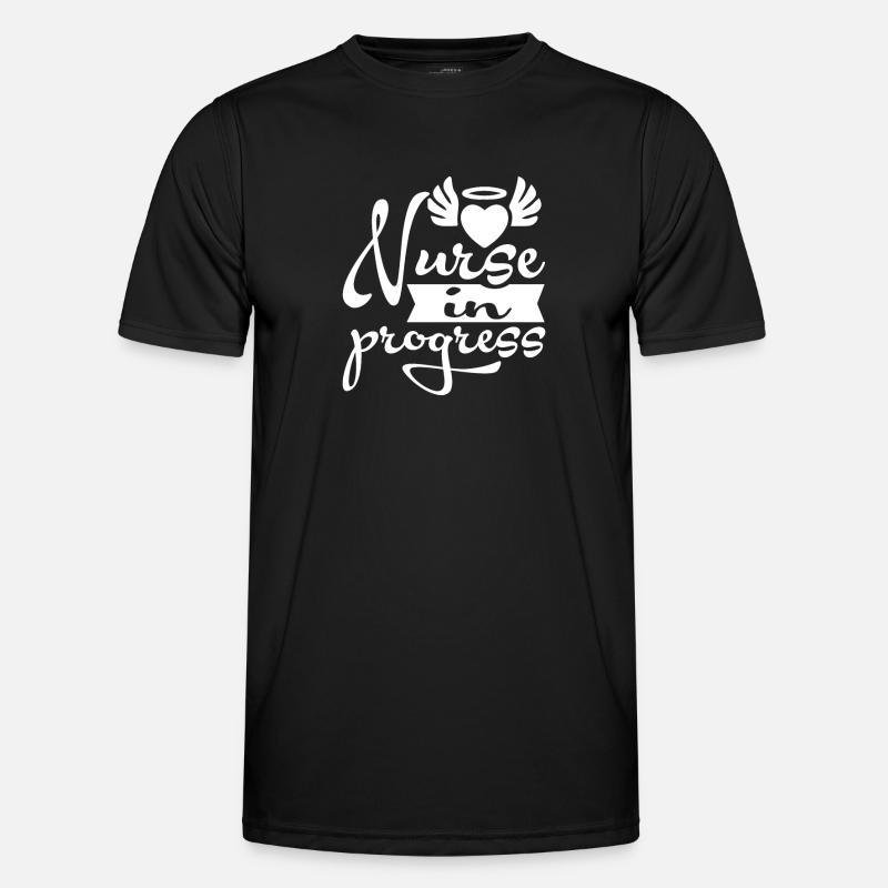 Nurse in Progress - Men's Functional T-Shirt - black