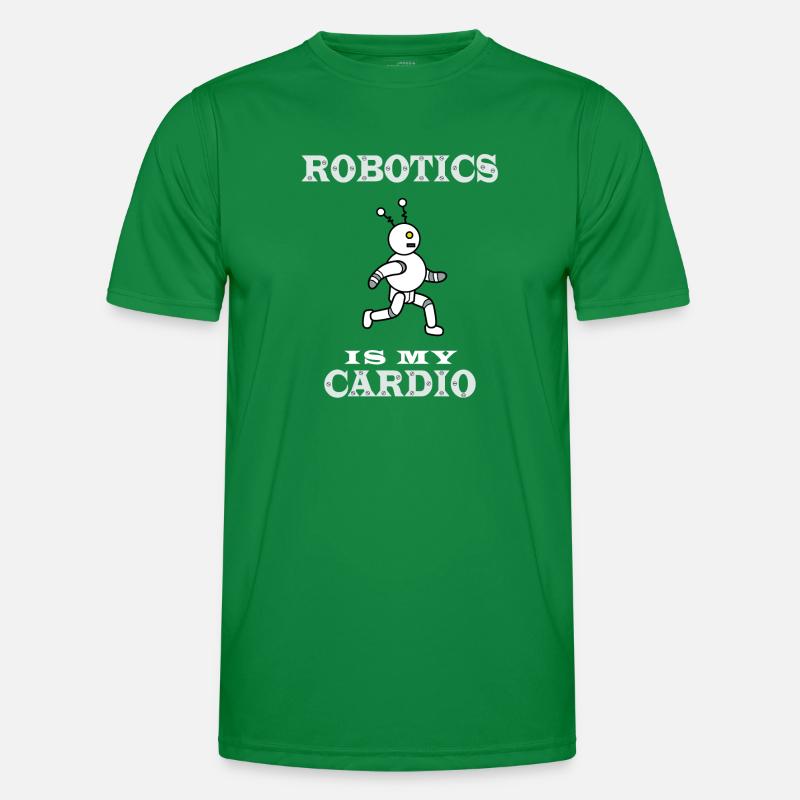 Robotik als Cardio Engineering Electronic Männer Funktions-T-Shirt