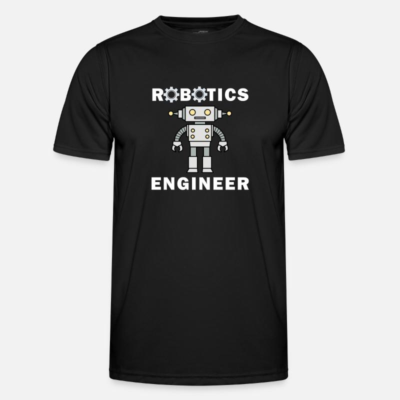 Robotic Engineering Funny Saying Mechanic - Men's Functional T-Shirt - black