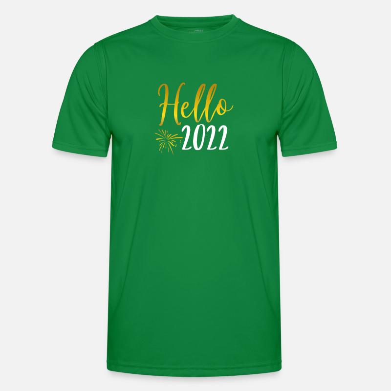 Hello New Year 2022 Men's Functional T-Shirt