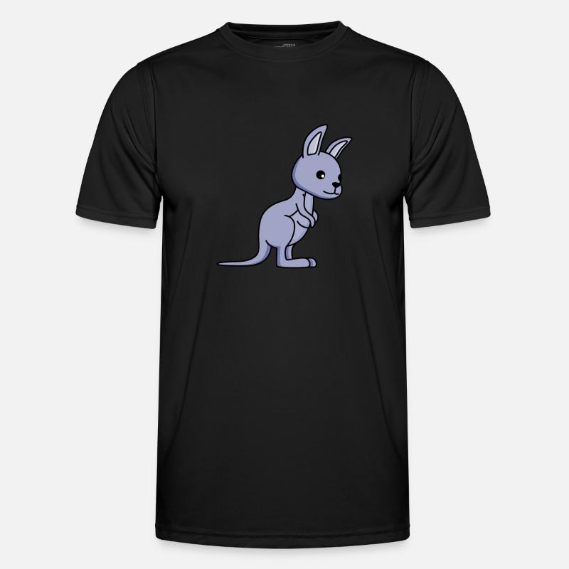 Kangaroo Comic - Men's Functional T-Shirt - black