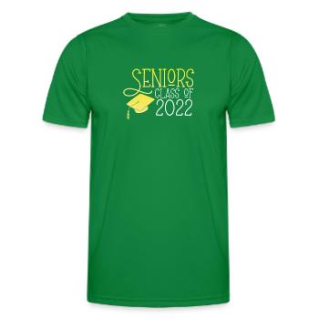 Senior Class 2022 - Men's Functional T-Shirt - kelly green - Front - AI Model Male 178 dark (178cm)