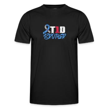 Frère - T-shirt sport Homme - noir - Devant - AI Model Male 178 dark (178cm)