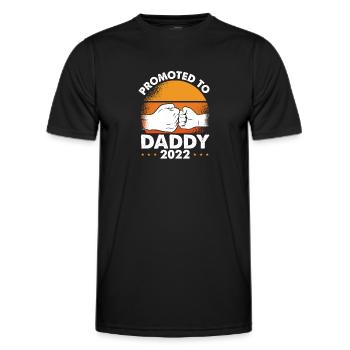 Promu papa 2022 Soleil - T-shirt sport Homme - noir - Devant - AI Model Male 178 dark (178cm)