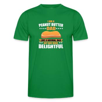 Funny Peanut Butter Dad - Men's Functional T-Shirt - kelly green - Front - AI Model Male 178 dark (178cm)