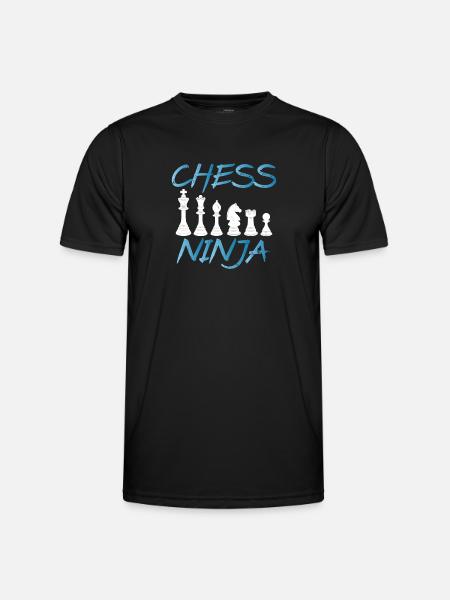 Chess Pieces Ninja - Men's Functional T-Shirt - black