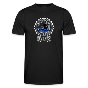Devilfish Devil Perch - Men's Functional T-Shirt - black - Front - AI Model Male 178 dark (178cm)