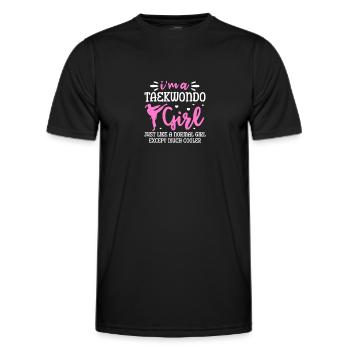 Taekwondo Girl Tae Kwon Do Kampfsport Geschenk - Männer Funktions-T-Shirt - Schwarz - Vorne - AI Model Male 178 dark (178cm)
