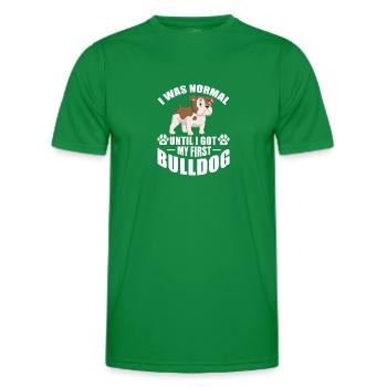 Bouledogue américain - T-shirt sport Homme - vert - Devant - AI Model Male 178 dark (178cm)