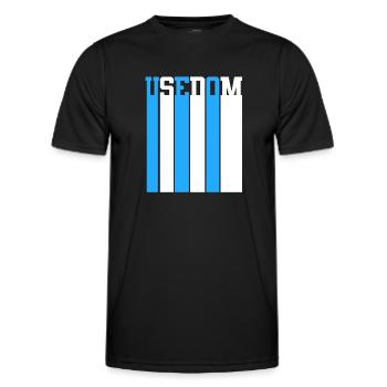 Ostsee Usedom - Männer Funktions-T-Shirt - Schwarz - Vorne - AI Model Male 178 dark (178cm)