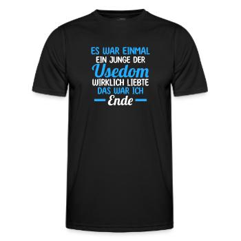 Ostsee Usedom - Männer Funktions-T-Shirt - Schwarz - Vorne - AI Model Male 178 dark (178cm)