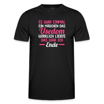 Ostsee Usedom - Männer Funktions-T-Shirt - Schwarz - Vorne - AI Model Male 178 dark (178cm)