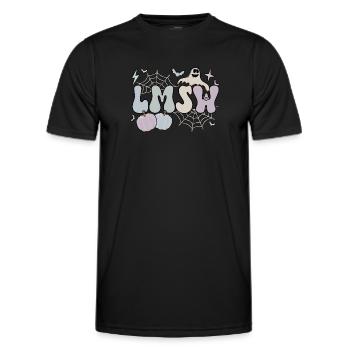 LMSW Maître travailleur social agréé Halloween - T-shirt sport Homme - noir - Devant - AI Model Male 178 dark (178cm)