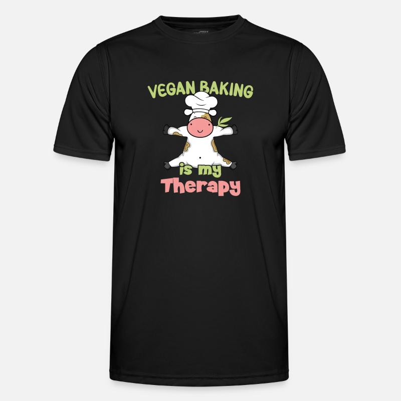 Vegan Baking is my Therapy Männer Funktions-T-Shirt