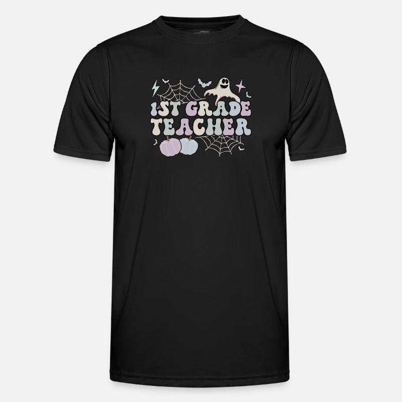 1st Grade Teacher Halloween 1st Team First Grade Männer Funktions-T-Shirt