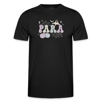 Paraprofessional Halloween Para Teacher Parapro - Men's Functional T-Shirt - black - Front - AI Model Male 178 dark (178cm)