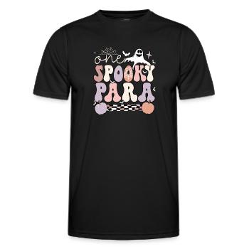 Paraprofessional Halloween Para Teacher Parapro - Men's Functional T-Shirt - black - Front - AI Model Male 178 dark (178cm)