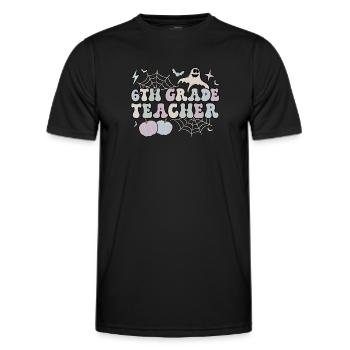 6th Grade Teacher Halloween Sixth Grade Crew - Männer Funktions-T-Shirt - Schwarz - Vorne - AI Model Male 178 dark (178cm)