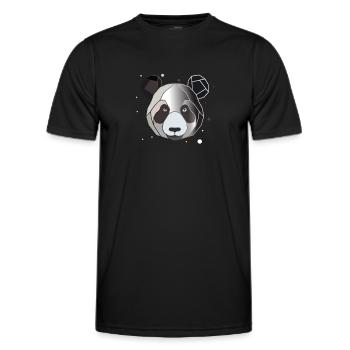 Polygone panda - T-shirt sport Homme - noir - Devant - AI Model Male 178 dark (178cm)