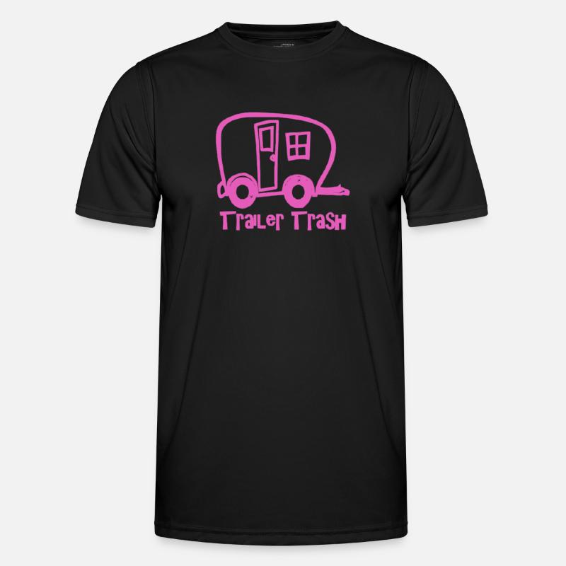 Trailer Trash Wandershirt - Männer Funktions-T-Shirt - Schwarz