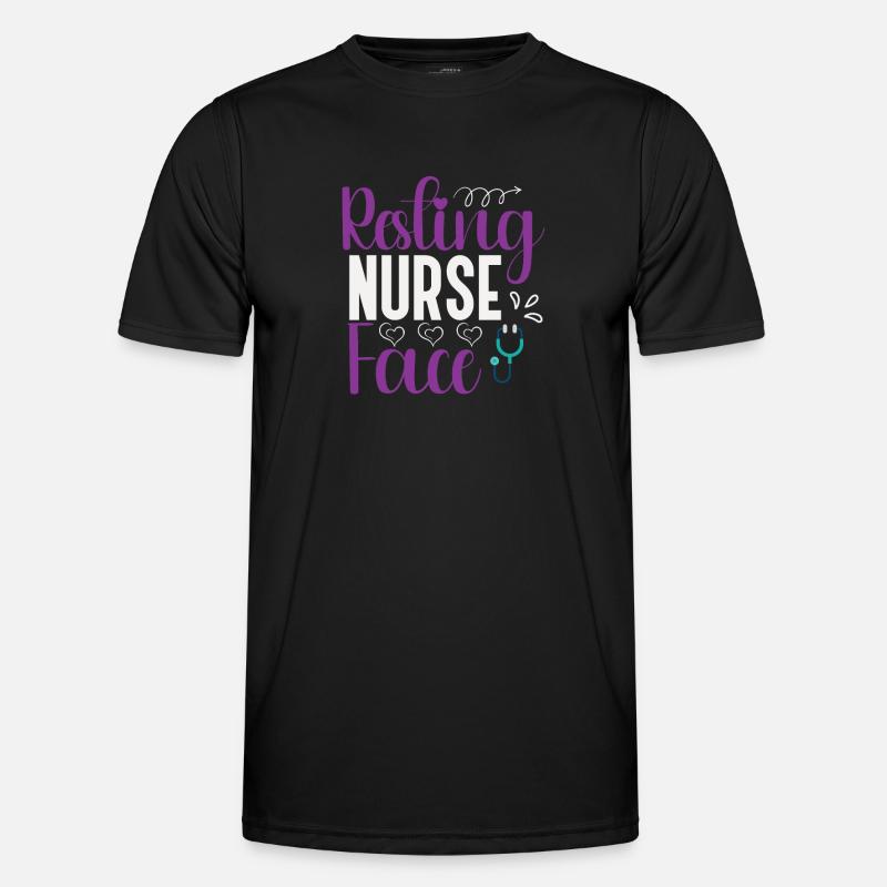 Resting Nurse Face Men's Functional T-Shirt