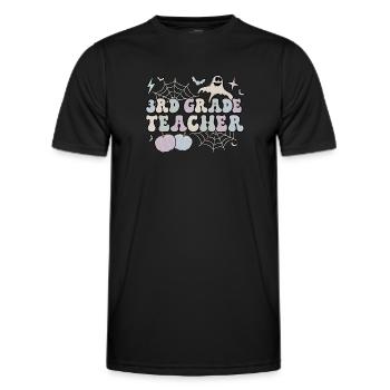 3rd Grade Teacher Halloween 3rd Team Third Grade - Men's Functional T-Shirt - black - Front - AI Model Male 178 dark (178cm)