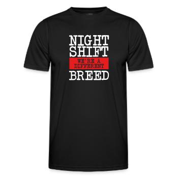 Nous sommes une race différente - T-shirt sport Homme - noir - Devant - AI Model Male 178 dark (178cm)