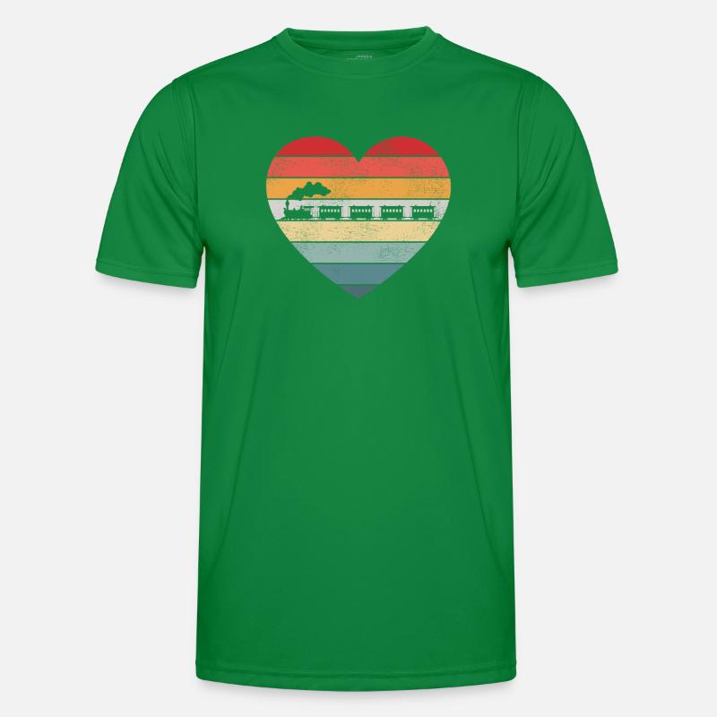 Steam Train Driver Trainspotting Men's Functional T-Shirt