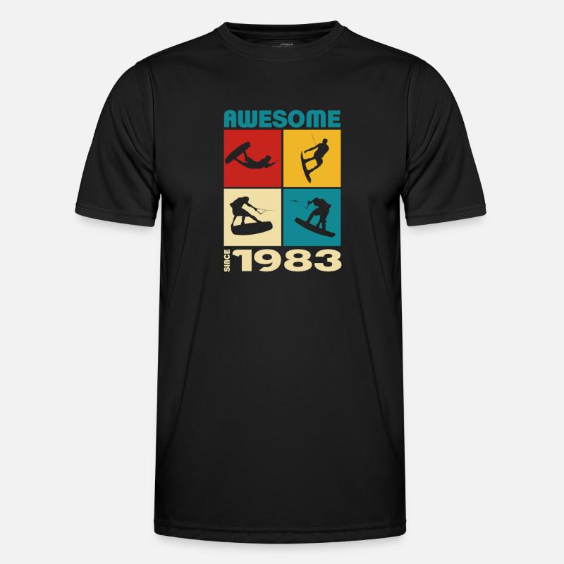 Awesome since 1983. Wakeboard Lifestyle Männer Funktions-T-Shirt