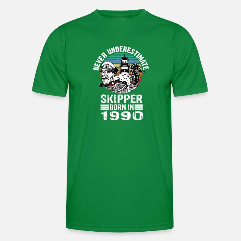 Never Underestimate Skipper né en 1990 T-shirt sport Homme