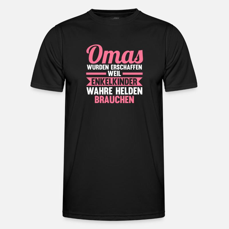 Großmutter Großmama Omi Oma Männer Funktions-T-Shirt