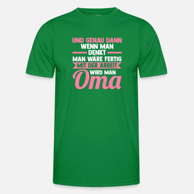 Großmutter Großmama Omi Oma Männer Funktions-T-Shirt