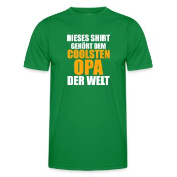 Großvater Großpapa Opi Opa - Männer Funktions-T-Shirt - Kelly Green - Vorne - AI Model Male 178 dark (178cm)
