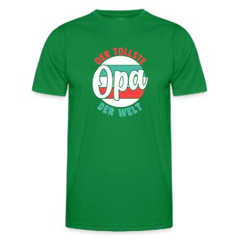 Großvater Großpapa Opi Opa - Männer Funktions-T-Shirt - Kelly Green - Vorne - AI Model Male 178 dark (178cm)