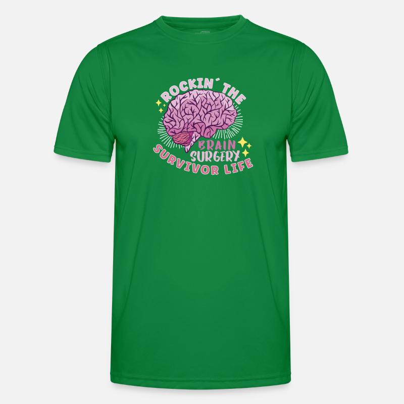 Brain Surgery Joke Brain Surgery Awareness Gift Männer Funktions-T-Shirt