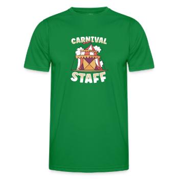 Circus Arts Circus Artists Event Staff - Men's Functional T-Shirt - kelly green - Front - AI Model Male 178 dark (178cm)