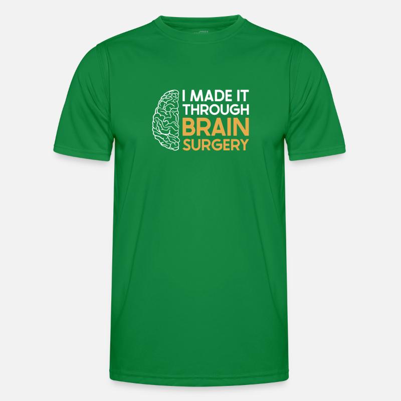 Brain Surgery Joke Brain Surgery Awareness Gift Männer Funktions-T-Shirt
