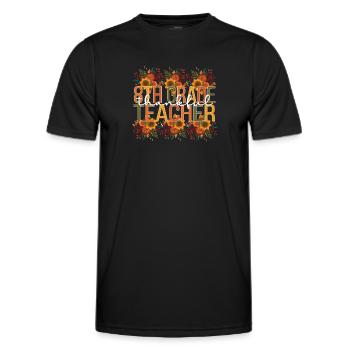 8th Grade Teacher Thanksgiving Eighth Grade Crew - Männer Funktions-T-Shirt - Schwarz - Vorne - AI Model Male 178 dark (178cm)