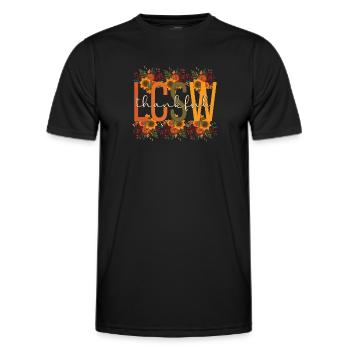 LCSW Travailleur social clinique agréé Thanksgiving - T-shirt sport Homme - noir - Devant - AI Model Male 178 dark (178cm)