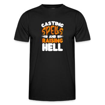 Cast a spell - Men's Functional T-Shirt - black - Front - AI Model Male 178 dark (178cm)